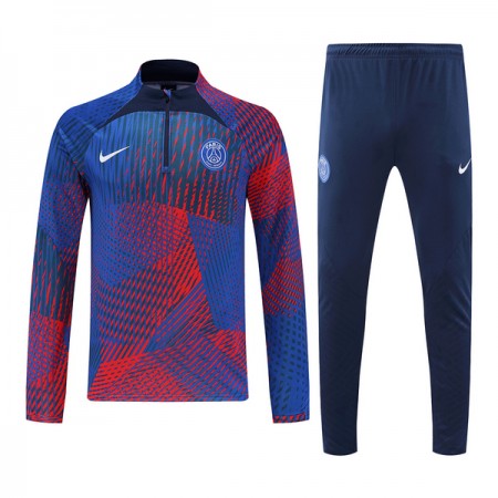 Paris Saint Germain Quarter Zip Sudadera De Entrenamiento 2022/23 Azul Rojo